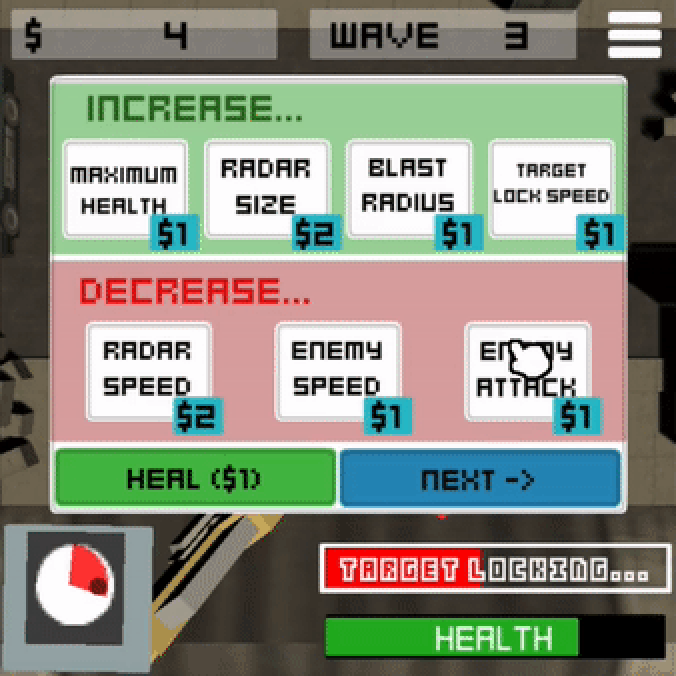 upgrade menu